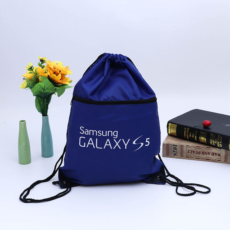 工厂直营LOGO色彩图案涤纶布袋广告袋多用涤纶布袋学生束口收纳袋