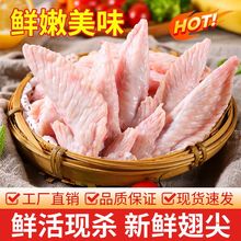 冷冻鸡翅尖卤味烧烤生鲜速冻腌制食材新鲜鸡翅中整箱鸡尖翅尖