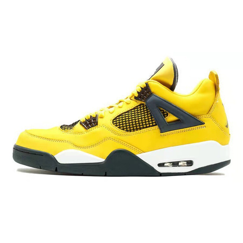 Putian Shoe Factory Direct Sales Aj4 Women's Electric Mother Yellow Jordan 4 Sports Shoes Men's Running Wear-Resistant Friction Sound Basketball Shoes Putian Shoe Factory Direct Sales Aj4 Women's Electric Mother Yellow Jordan 4 Sports Shoes Men's Running Wear-Resistant Friction Sound Basketball Shoes