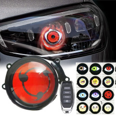 クロスボーダー爆型ダイナミックLEDアイライト自動車ヘッドライト1.5w悪魔眼多モードLED改造レンズヘッドライト
