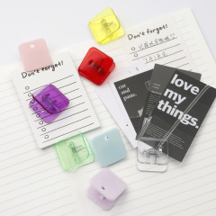 シンプルins角型クリップキャンディー色プラスチッククリップ