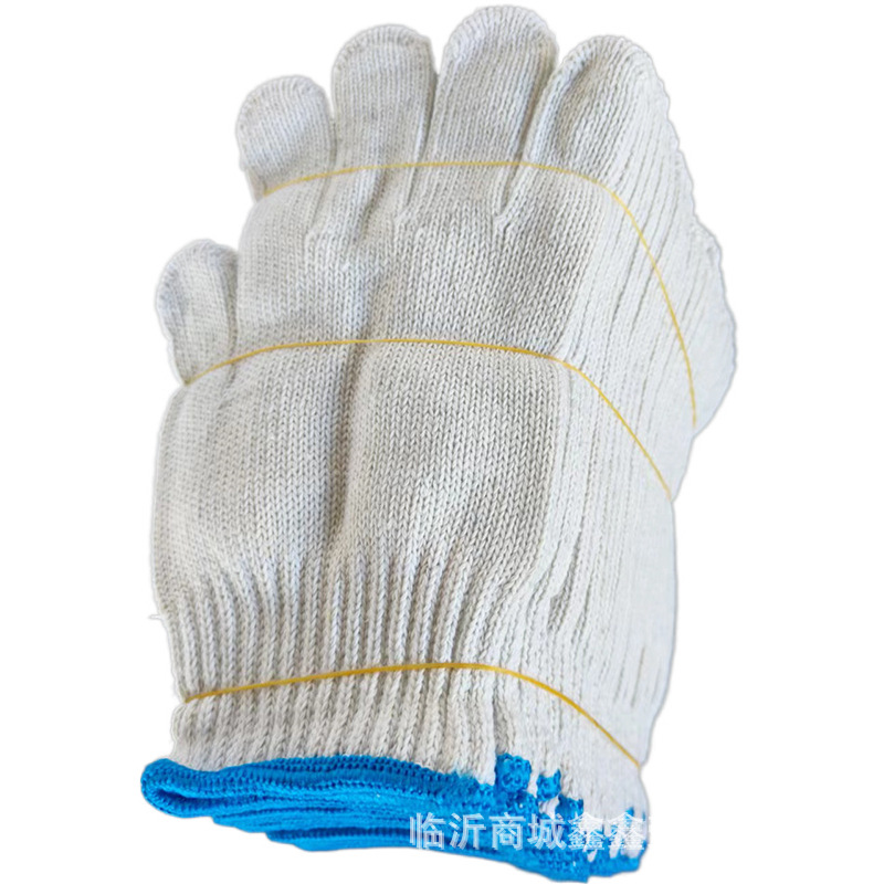 粗线棉纱劳保手套加厚加大工地干活耐磨男士700克棉线手套包邮