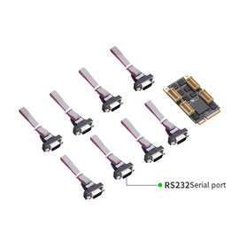 1套 颜色：图片色 材质：PCB PCIe转8串口卡RS232通讯信号COM端口