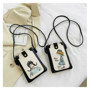 Small Bag for Mobile Phone Women 2024 New Single Shoulder Crossbody Bag Trendyy Student Coin Purse Small Fresh Mobile Phone Bag