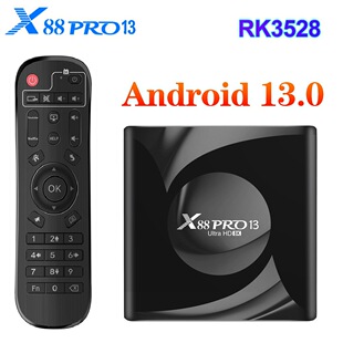 X88 Pro 13 TVbox Web player Android13.0 RK3528 8K Wifi6 BT5.0