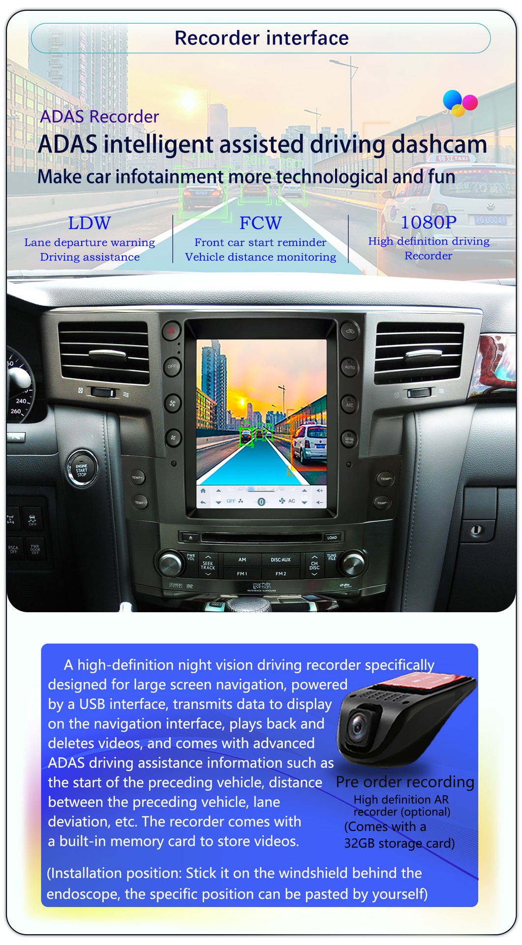 Suitable for 07-15 9.7inch Lexus Lx570 Central Control Android Large Vertical Screen Tesla Dvd Navigator