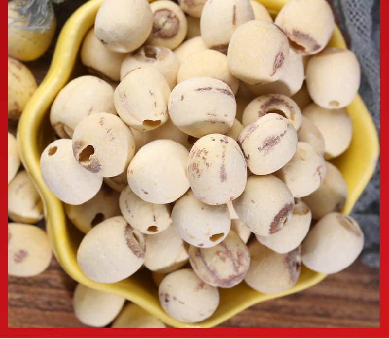 Dried Lotus Seeds Lian Zi 500g Core Removed Hunan Origin Low Temperature Baked Herbal Soup Ingredient quality and texture