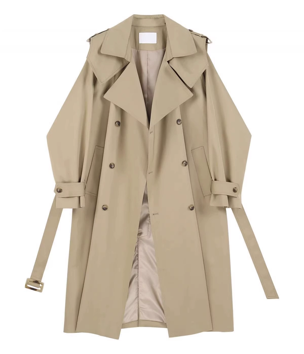 Демисезонное хаки пальто, куртка