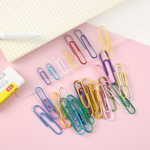 Factory in stock color paper clip paper clip bulk office learning documents finishing binding tools wholesale