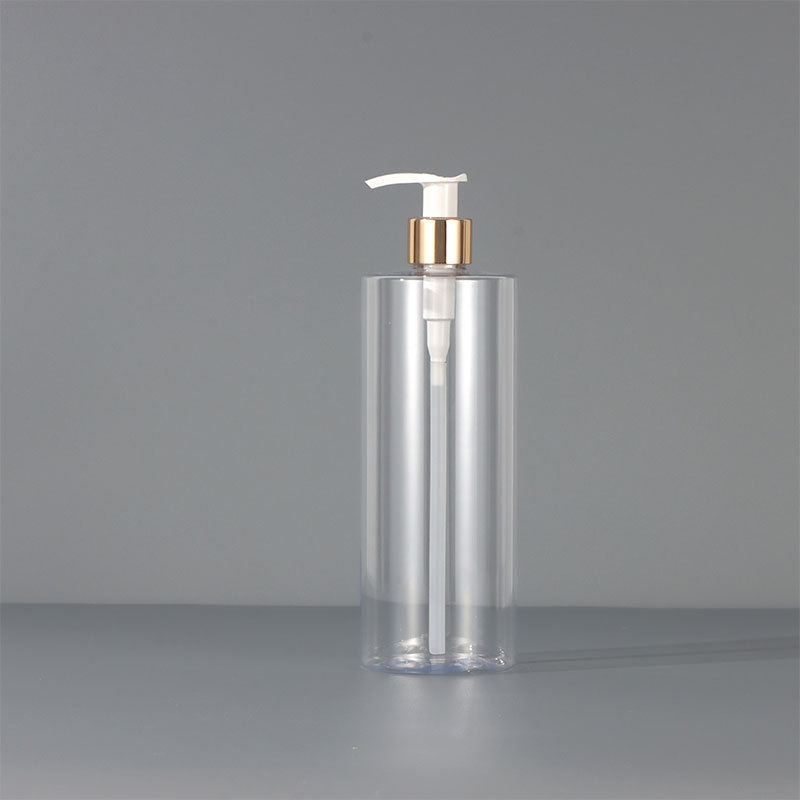 300ml; botella transparente brillante H platino; pet