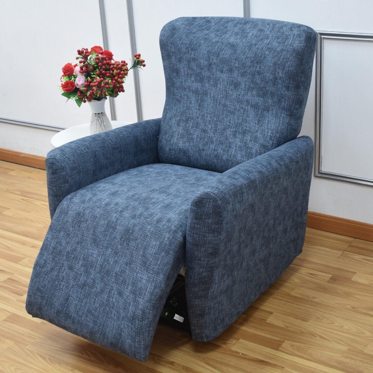 Cross-Border 4-Piece All-Inclusive 1-Person Recliner Cover Simple Sofa Protective Cover Fabric Chivas Sofa Cover 160Gsm