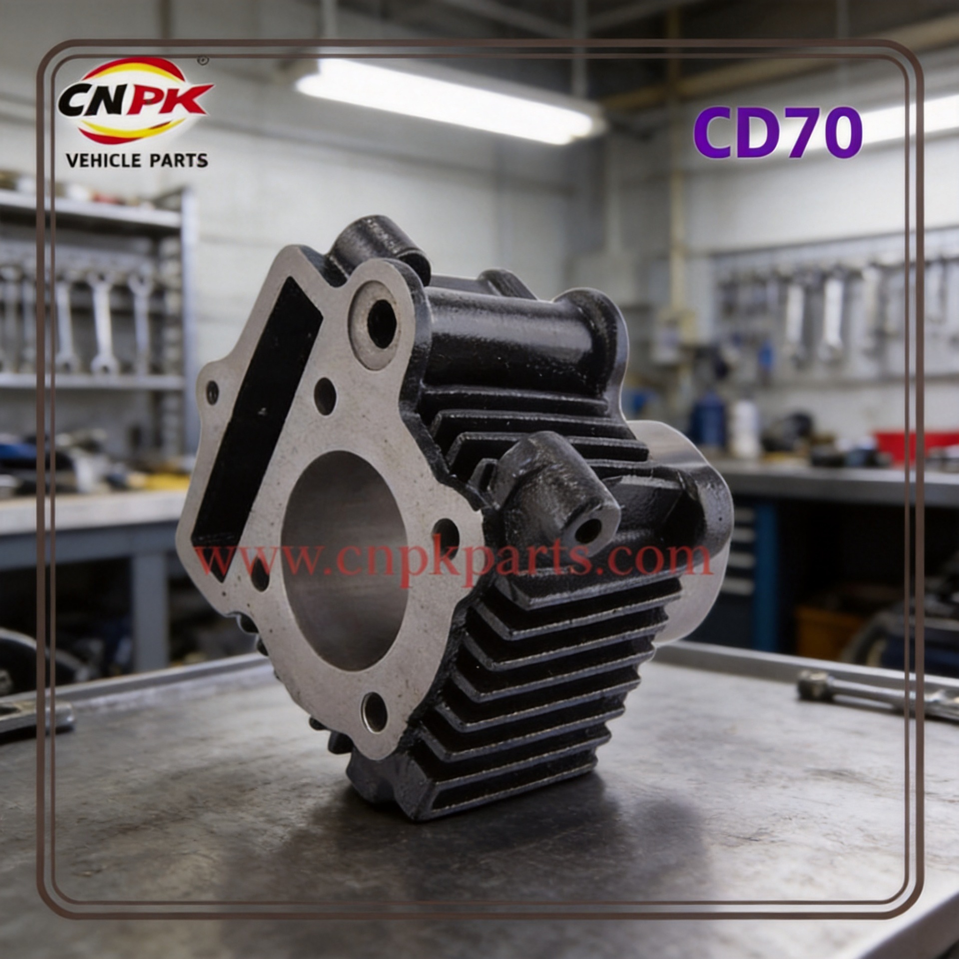 Motorcycle CD70 cylinder block, motorcycle parts available for bulk shipment. Inquire for pricing on bulk purchases