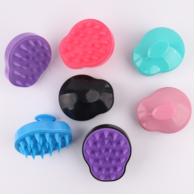 Masaje de silicona refrescante cepillo de lavado de cabello, masaje de peinado de cuero cabelludo limpio, artefacto mágico, cepillo de descalpa de cabello limpio al por mayor