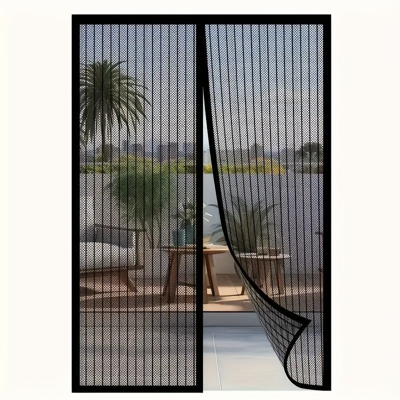 Magnetic Mosquito Net Door Curtain, Mosquito-Proof Screen Door Curtain, No-Drill Door Curtain, Bedroom Privacy Curtain, Summer Door Curtain