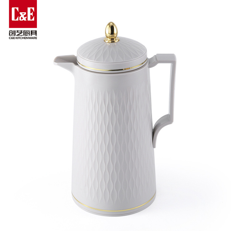 C & E Creative High Color Value Kettle Glass Liner Heat Preservation Kettle Kitchen Supplies Household Hotel Restaurant Coffee Pot