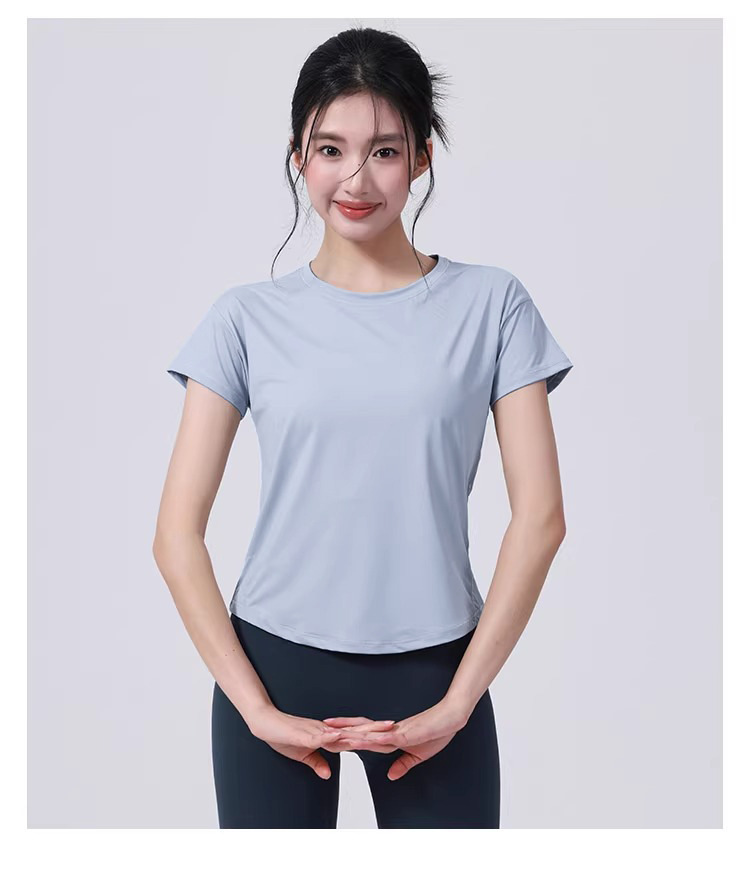 Quick-drying Sports Suit Women's Yoga Fitness Suit Loose Running Top Fitness Suit Women's_desvips.com