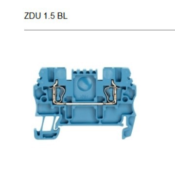 魏德米勒直通型蓝色接线端子ZDU1.5BL1775490000