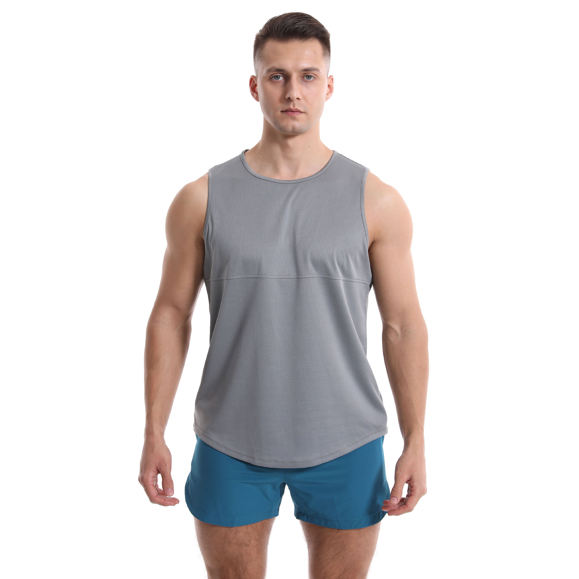 Maratón de verano chaleco deportivo de secado rápido chaleco sin mangas de los hombres corriendo entrenamiento de baloncesto Chaleco de fitness Suelto