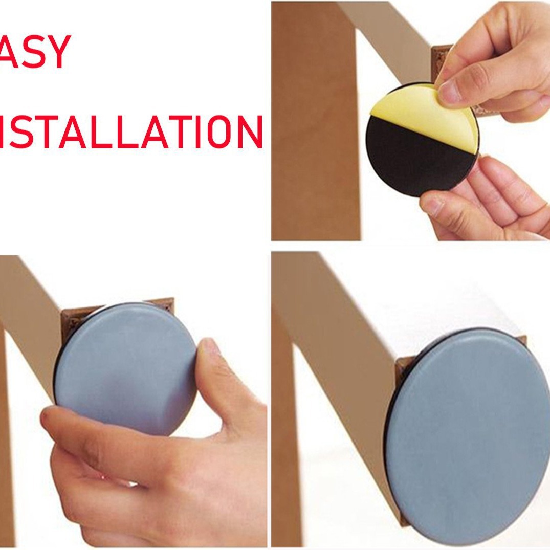 Ronda autoadhesiva resistente al desgaste de teflón Mute cocina mesa eléctrica y silla estera de pie muebles estera deslizante