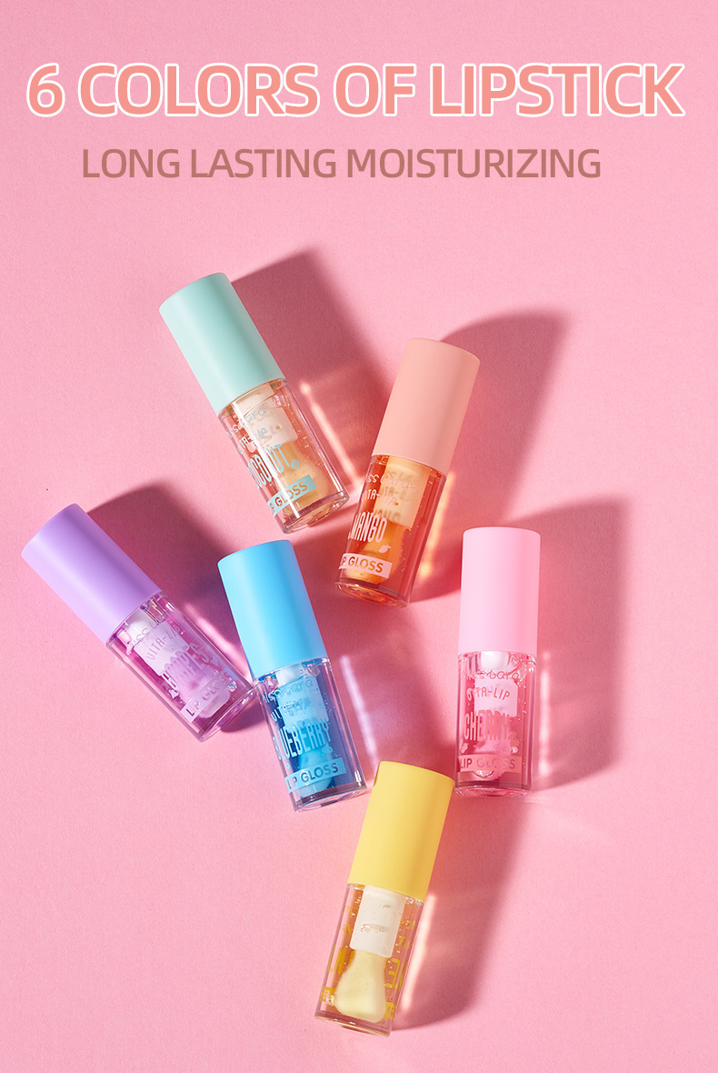 MissLara Six-color Lip Gloss Brightening and hydrating Lip Gloss Specification drawing