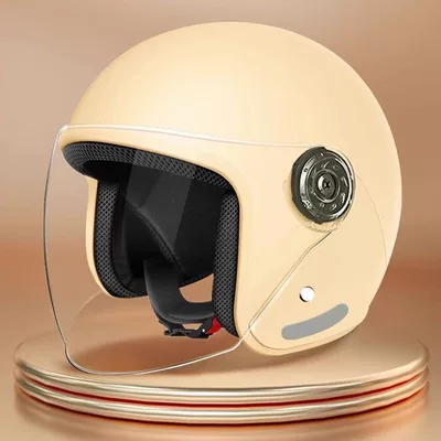 Motosiklet kaskı (dəbilqə) – Full-Face Helmet - a-01m-yellow-hd-long-lens