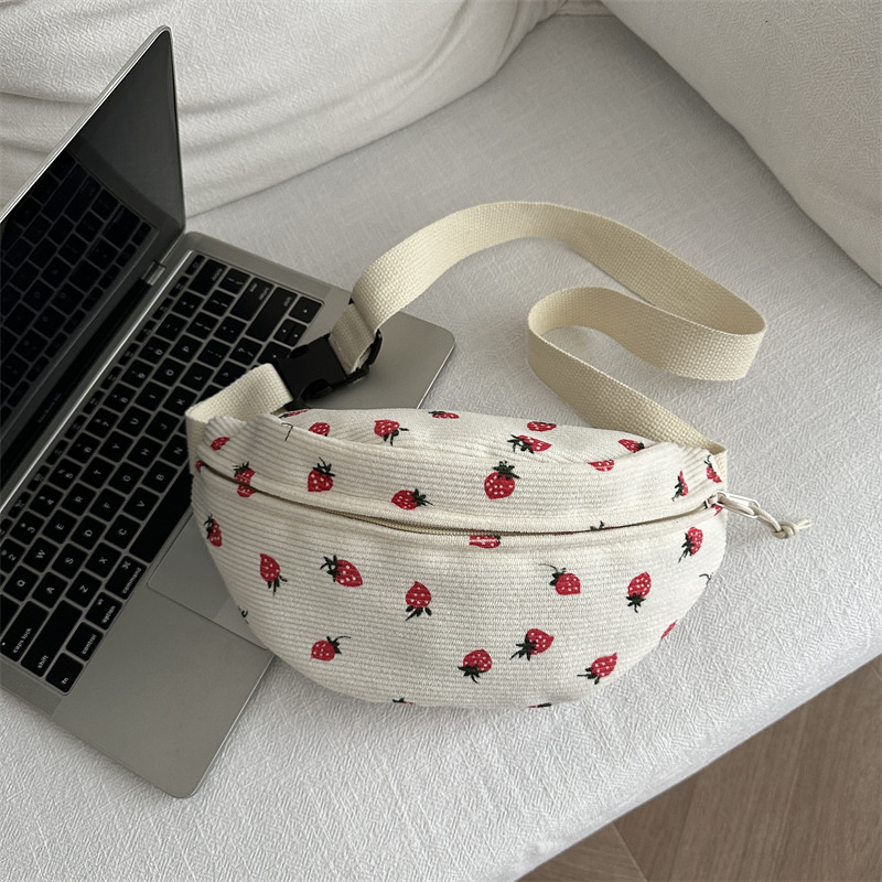 Bolso de mujer japonés bolso de pecho para mujeres 2024 nuevo nicho de cordillera fresas coreana bolso de mujer bolso de teléfono celular