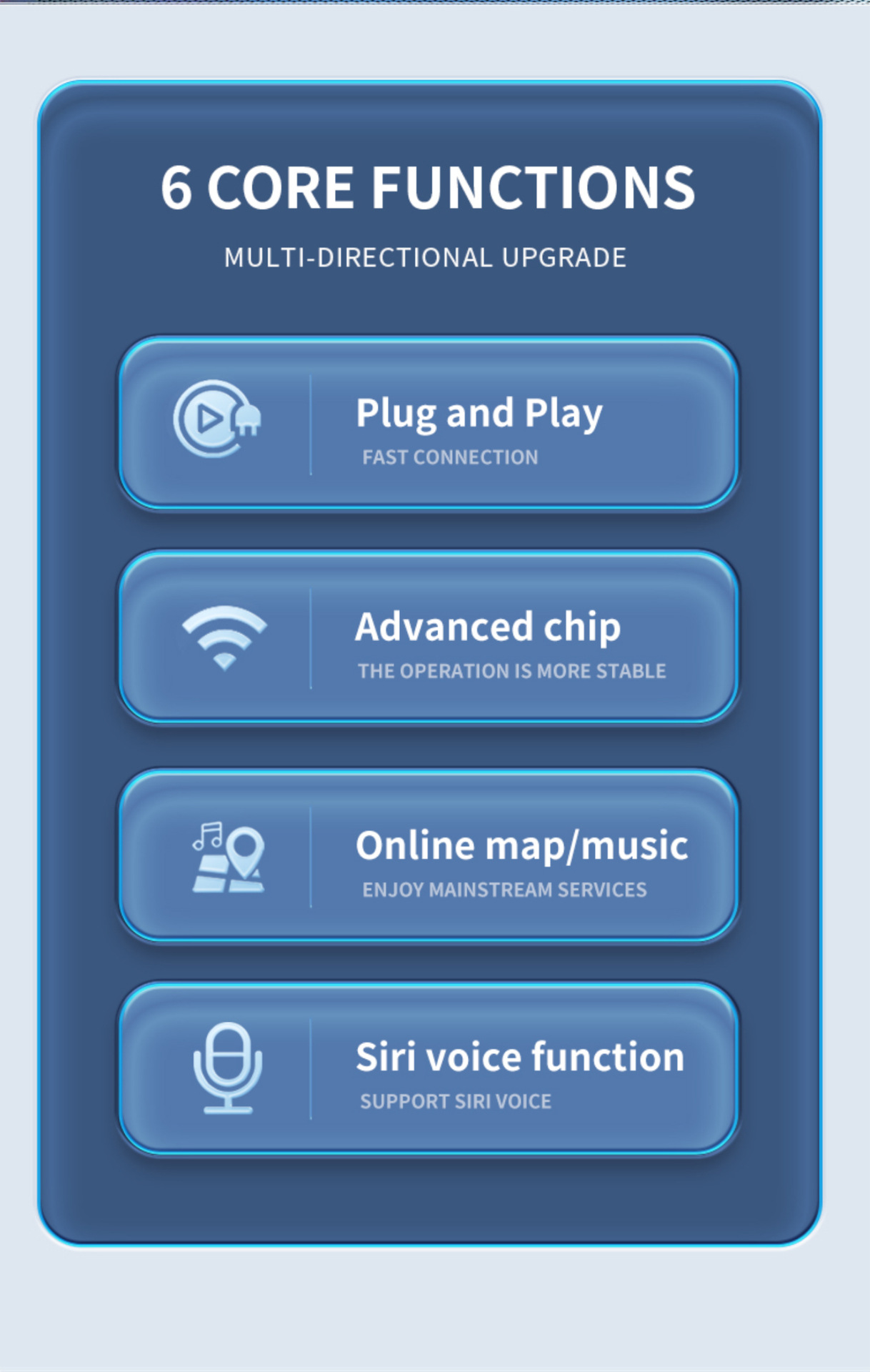 Cross-Border 2-in-1 Carplay Box Wired to Wireless Android Auto Adapter Car-Machine Interconnection Box