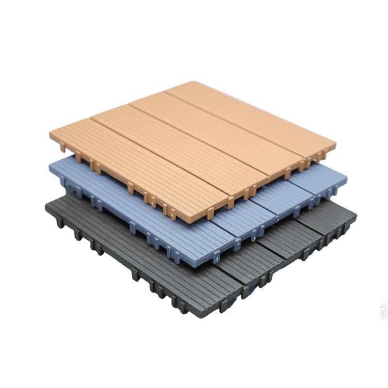 PVC piso de plástico balcón estofado terraza jardín al aire libre piso de empalme patio plástico empalme fábrica de fichaje image 6
