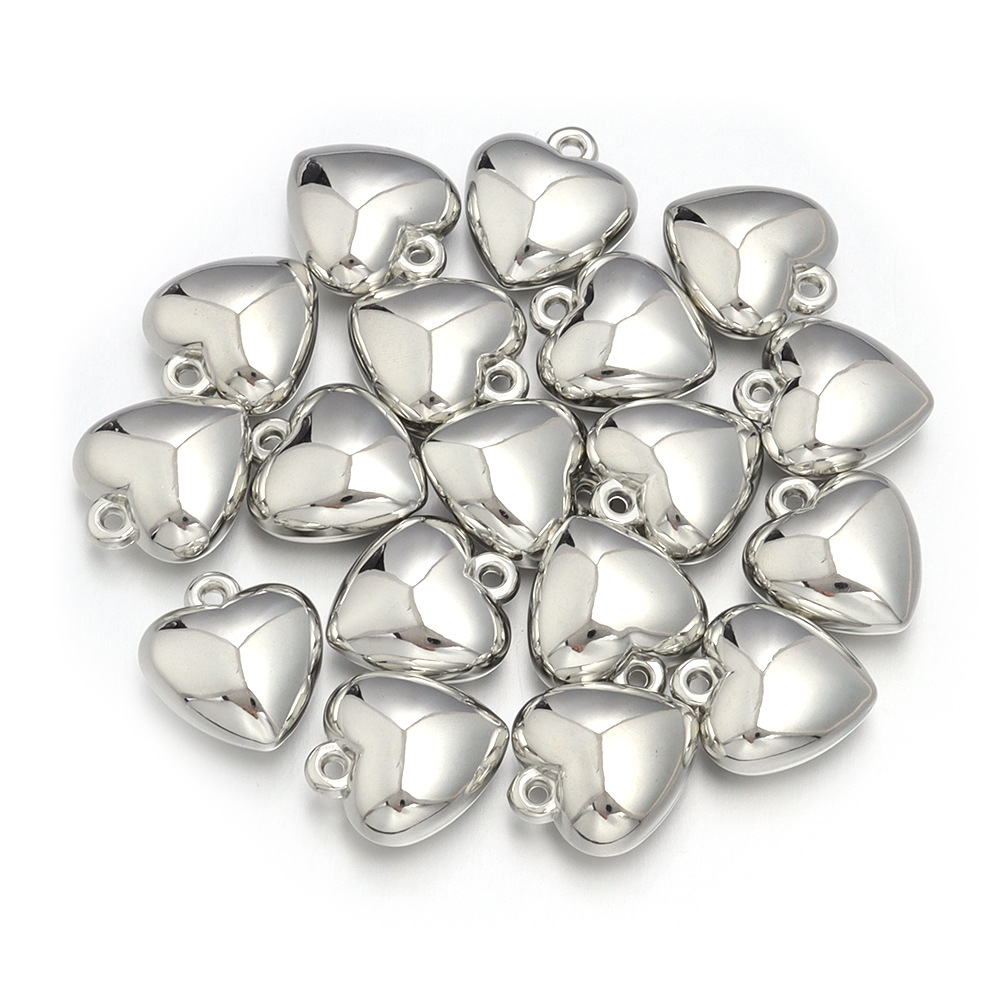 20 PCS/Package 8*10mm CCB Heart Shape Pendant display picture 7