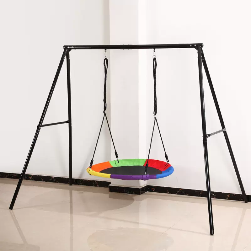 儿童户外牛津布座椅秋千架 碟形帆布鸟窝秋千 户外庭院休闲秋千