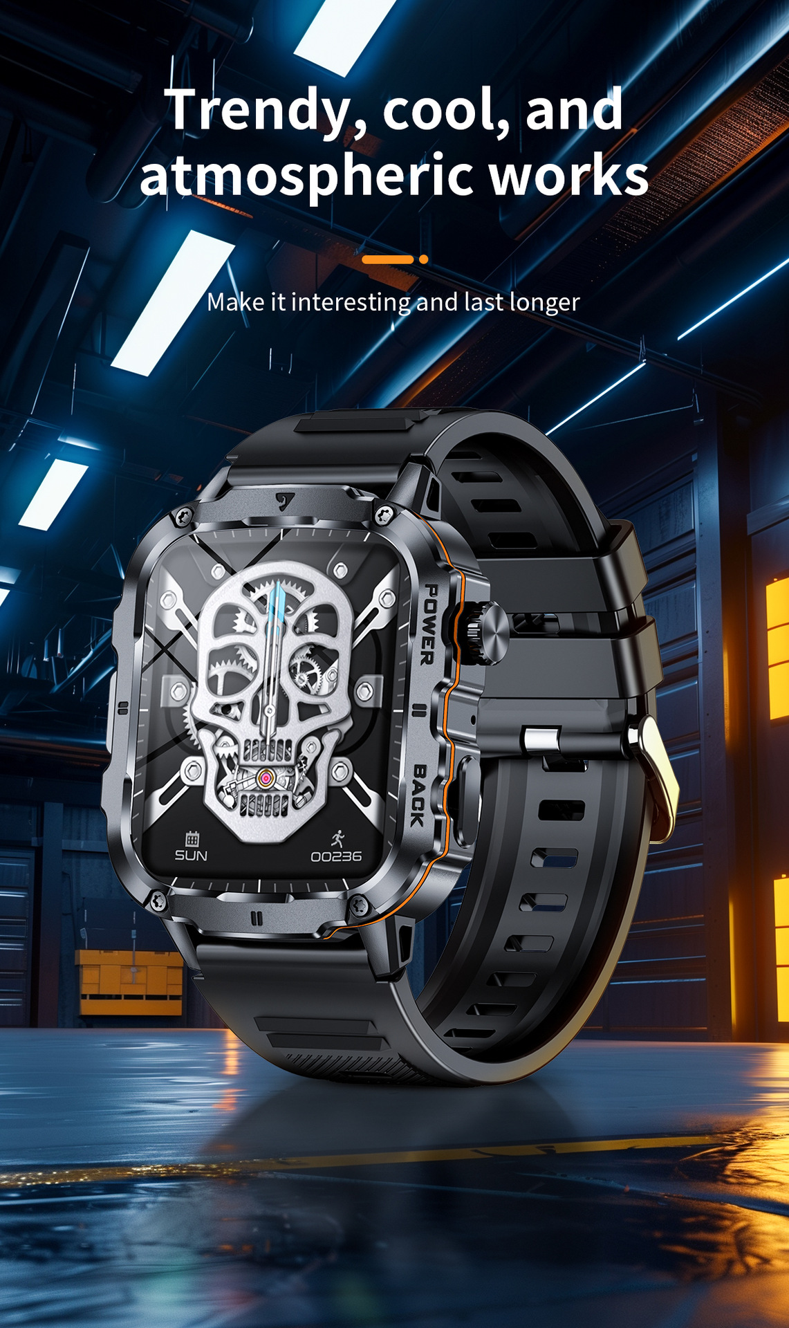 Men's Bluetooth Smartwatch With Heart Rate And Blood Oxygen Monitoring Multi Sports Watch Waterproof Fitness Tracker Touchscreen Watch_voghion.com