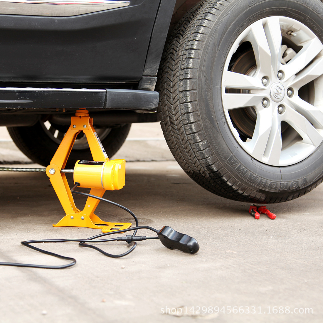 Factory Direct 12V car electric Jack electric wrench suit car horizontal scissor