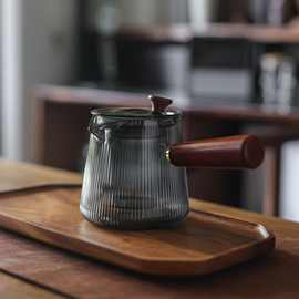 侧把壶玻璃煮茶壶耐高温电陶炉烧水壶单壶过滤泡茶壶功夫茶具套装