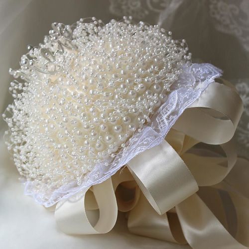 Wedding Korean-style bride's bouquet DIY material kit faux pearl astilbe handmade gift for best friend