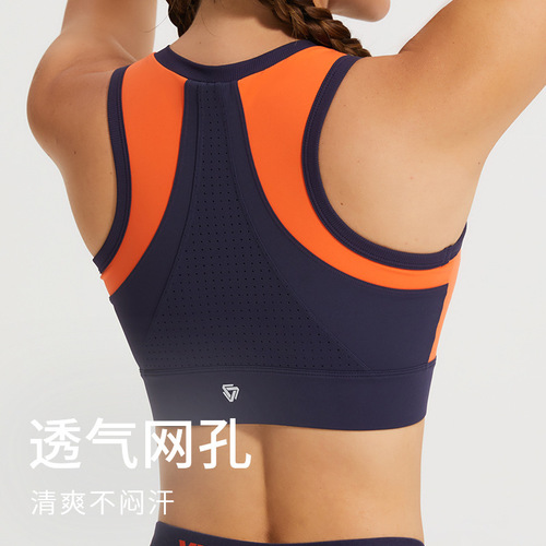 Cross-border sports bras for women, running, marathon, breathable mesh, quick-drying, yoga tops, spandex fitness bras, plus size