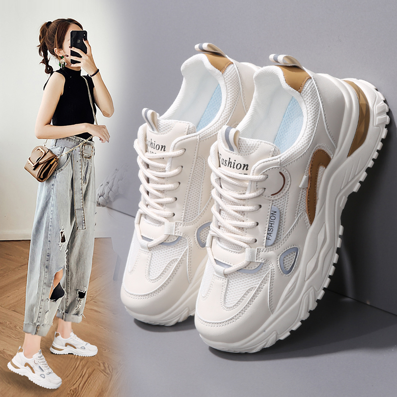 Hydrogen Cloud Sports Shoes for Women, Summer Soft-Soled Shock-Absorbing Running Shoes for Junior High School Students, Large Size Women's Shoes 41 to 43