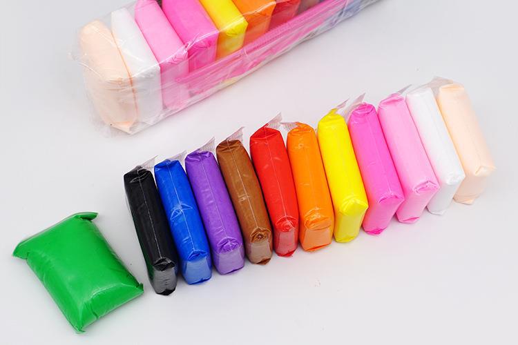 才艺星12色袋装超轻粘土