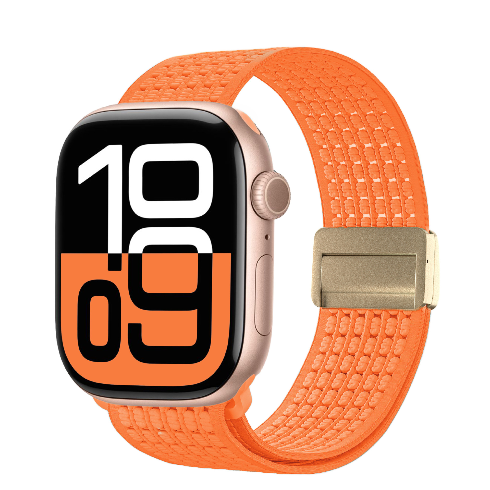 Correas para Apple Watch compatibles con Apple Watch 7/8/9, elásticas, de nailon tejido, con cierre magnético, correa para iWatch S10