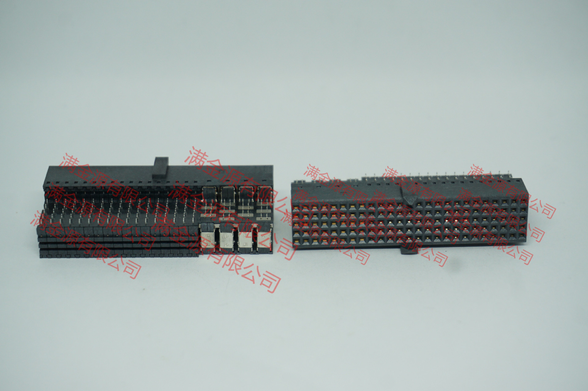 GF5H-3A-AH8L17-3 JONHON高速背板插座5*25P弯母1.6M压接型25G 2M