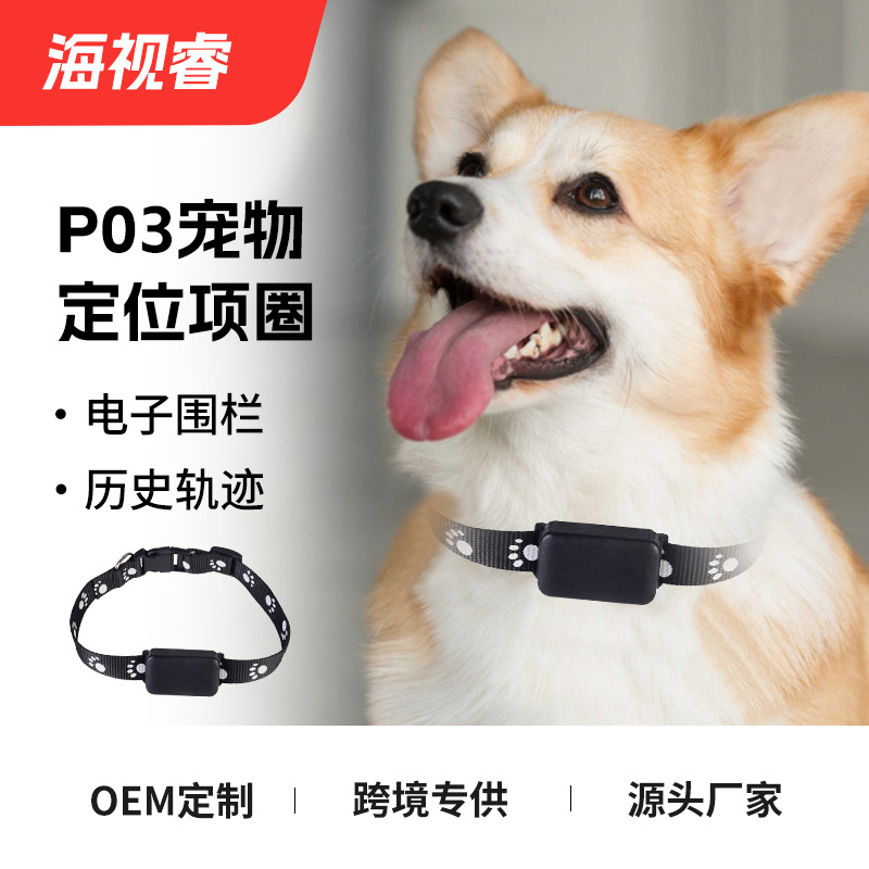 P03 localizador ancianos niños anti-perdido vehículo anti-robo localizador GPS usable PET collar Tracker