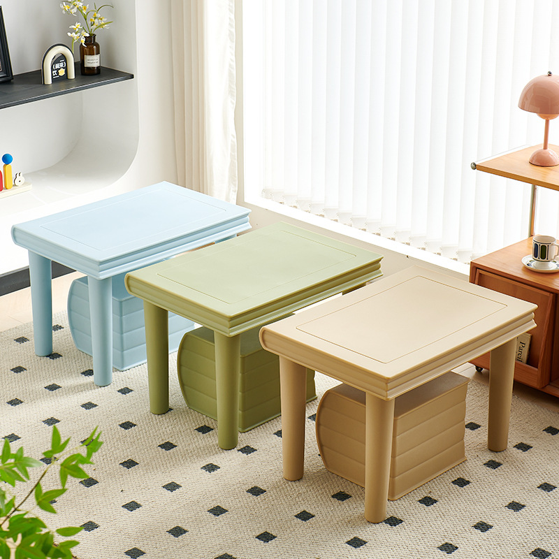 Cute Cream-Style Simple Desk and Chair Set for Home Use, Eco-Friendly Children's Study Table, Home Kindergarten Baby Table and Chair Set
