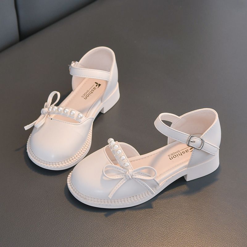 Sandálias de niñas verano 2026 nuevos niños con suela suave princesa zapatos de arco de perla para niños grandes sandalias image 5