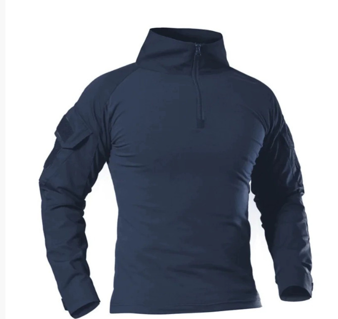 Transfronterizos al aire libre tácticas negras 2 uniformes ranas hombres fanáticos del ejército del cuerpo delgado rápidamente secado ropa de ranas chaqueta de entrenamiento camisa de manga larga