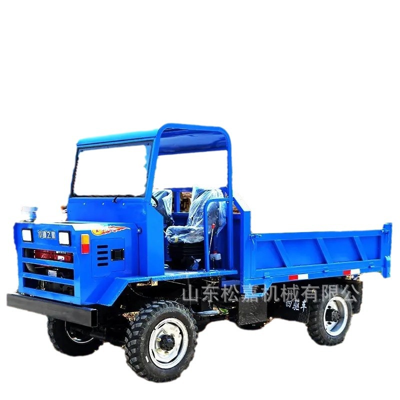 Tractor de minas y camión de transporte subterráneo, camión de descarga de cuatro ruedas para minas