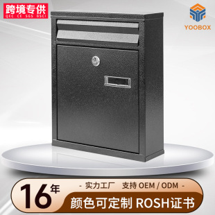2025 Factory Direct Sales Creative Mailbox European Style Mailbox American Version Pastoral Style Wall Hanging Multi-Color Letter and Newspaper Box