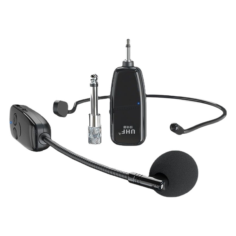 Maestro enseñando poco abeja micrófono cuadrado amplificador de baile auriculares de audio UHF auricular inalámbrico micrófono