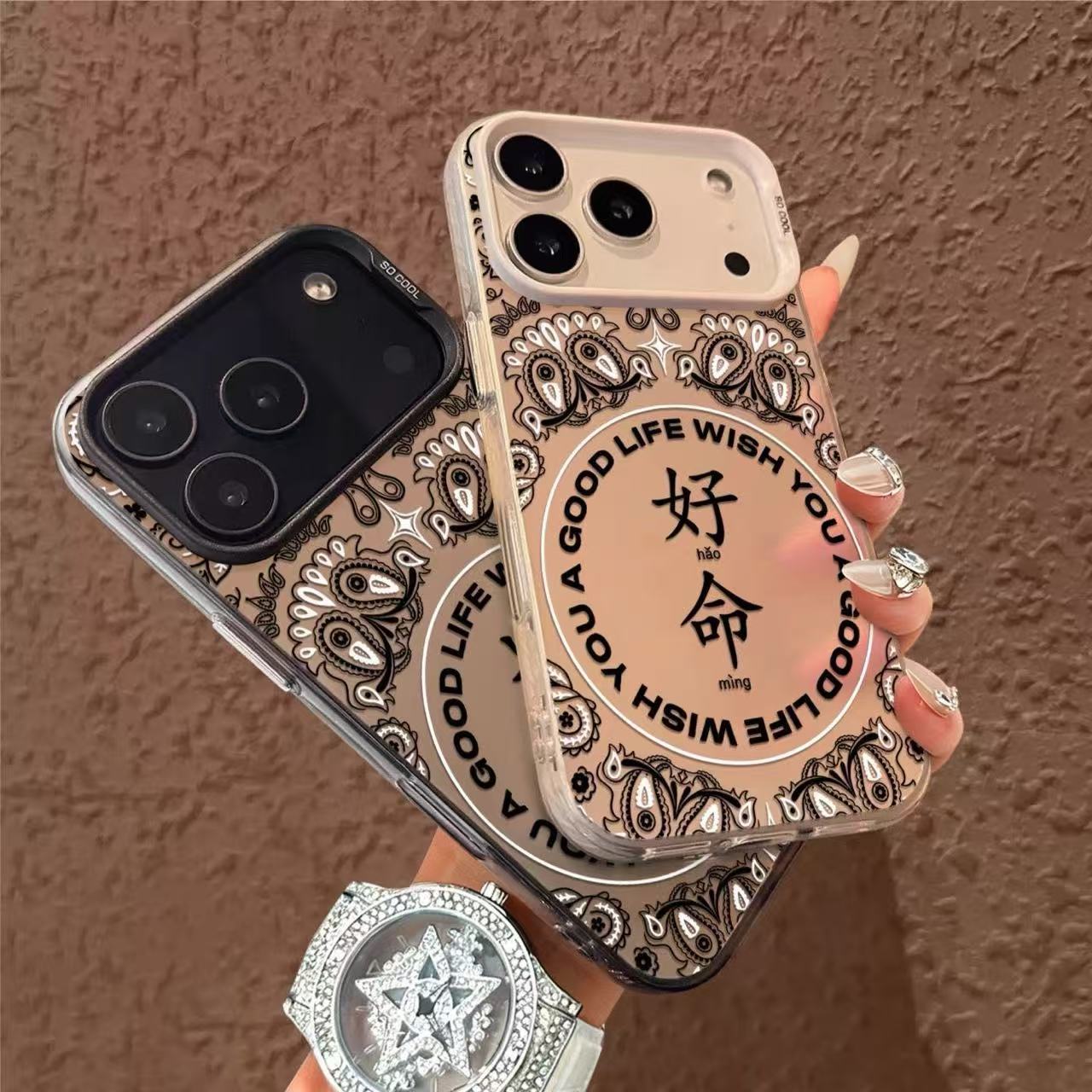 Pattern Good Life Suitable for Oppo Realme 14Pro Mobile Phone Case Realme 13/12/Gt765 Anti-Fall V706050 Large