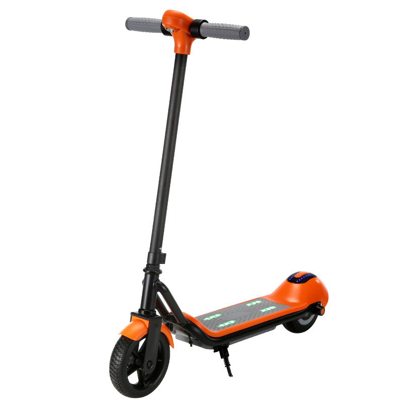 Outdoor Children's Electric Scooter, Foldable, with Music and Lights, Two-Wheeled, Suitable for Ages 6-12, Range 10Km
