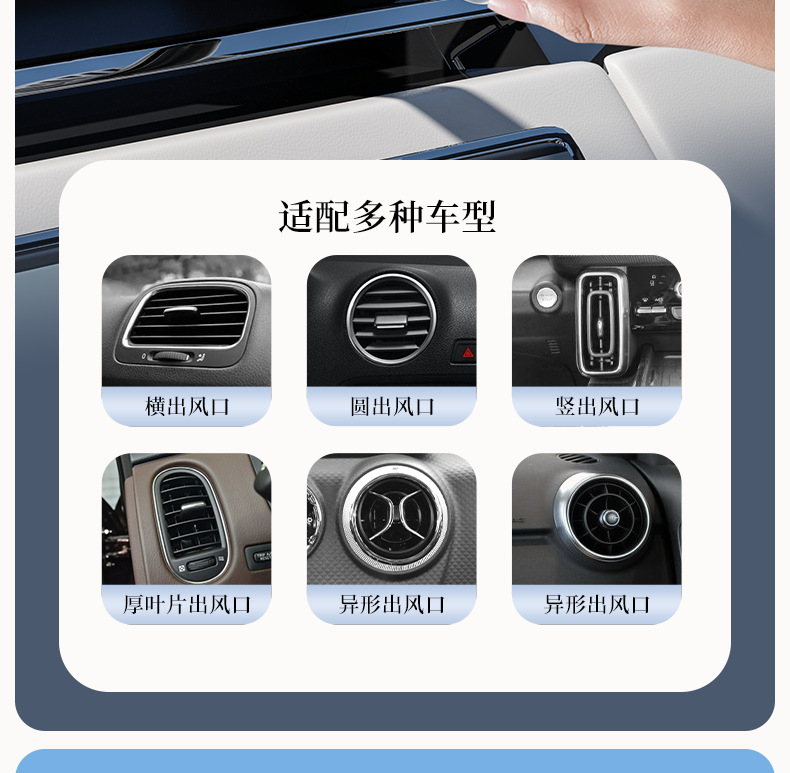Wholesale 2025 car aromatherapy car pendant high-end car air outlet fragrance decorations lasting light fragrance ornaments