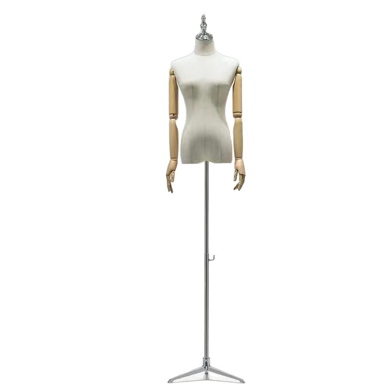 Modelo de accesorios tienda de ropa de mujer cuerpo completo modelo estante de ropa de mujer estante de muñeca de medio cuerpo humano estante de exhibición de ventana